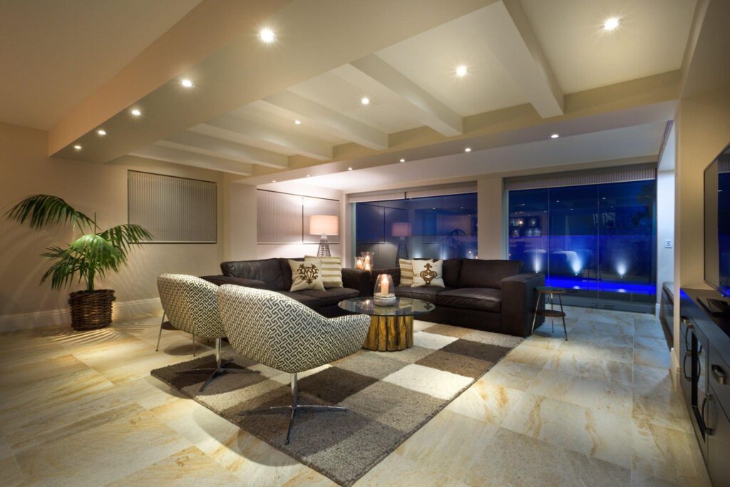 bright living room interior